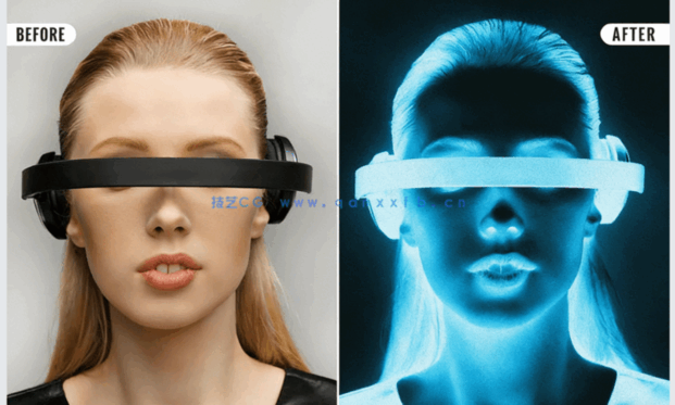 照片一键转化为X光透视卡通油画特效PSD平面素材(图3)