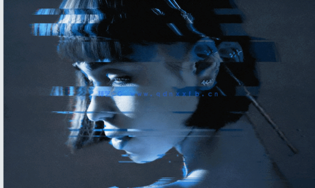 6种渐变配色闪烁故障屏幕PSD模板(图1)