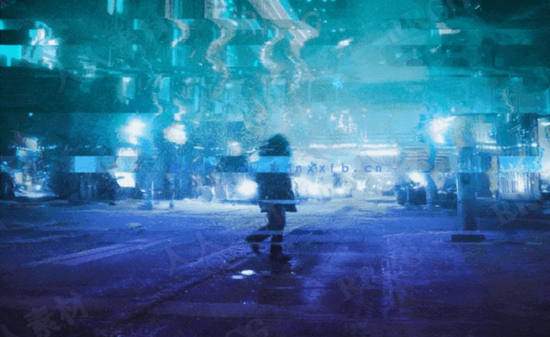 6种渐变配色闪烁故障屏幕PSD模板(图4)