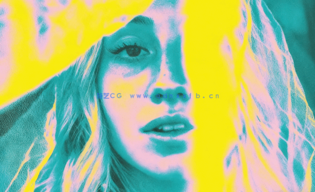 复古怀旧不同色调效果人像PSD模板(图4)