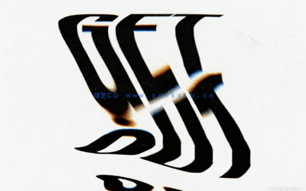 5种不同抽象影印失真效果文字PSD模板(图5)