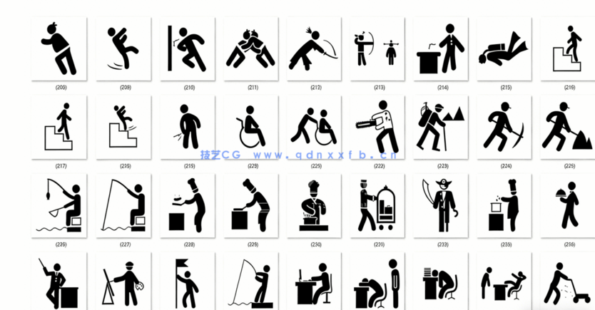 500款 创意人物图标(PNG+PSD)(图5)