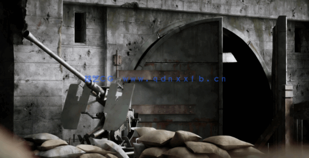 [建筑景观] 第二次世界大战战场防御工事破损建筑环境场景3D模型合集 70G完(图7)