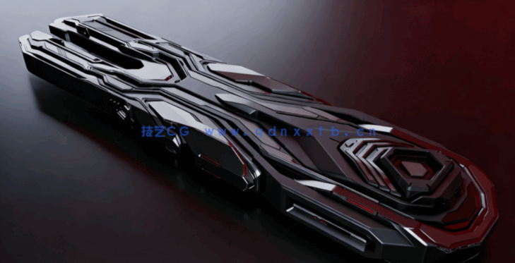 [建筑景观] 尖端科幻硬表面概念艺术建筑环境场景高精度3D模型(图7)