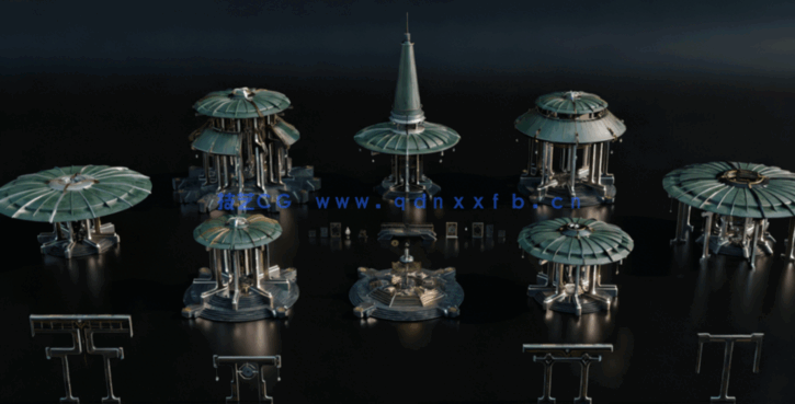 [建筑景观] 亚洲神圣寺庙神社宝塔东方古典建筑场景(图5)