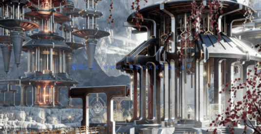 [建筑景观] 亚洲神圣寺庙神社宝塔东方古典建筑场景(图4)