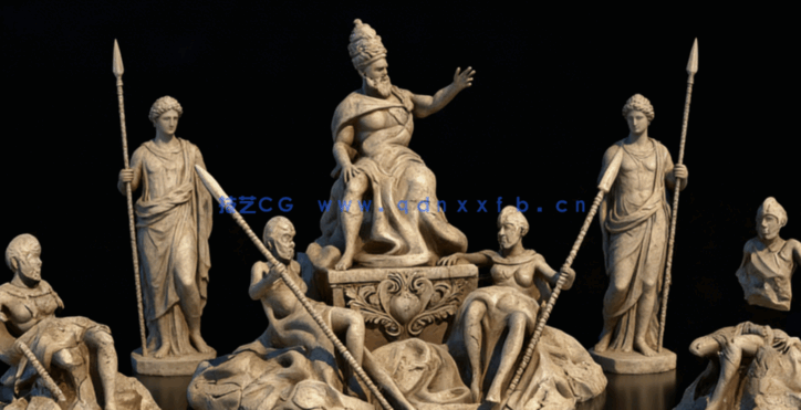 [建筑景观] 古罗马失落的帝国建筑场景3D模型合集(图4)