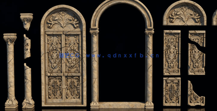 [建筑景观] 古罗马失落的帝国建筑场景3D模型合集(图7)