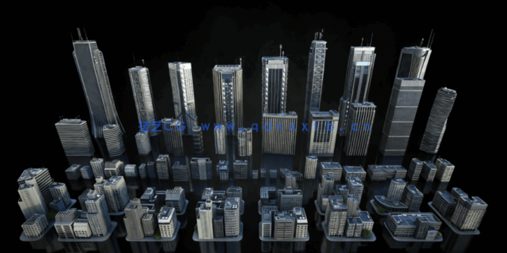 [建筑景观] 日本新东京Tokyo科幻城市建筑景观3D模型合集 更新版(图6)