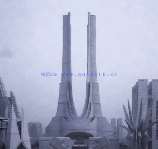 [建筑景观] 科幻乌托邦宏伟现代城市建筑景观3D模型合集 更新版(图5)