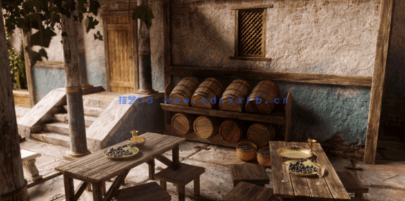 [建筑景观] 亚特兰蒂斯失落之城建筑环境场景3D模型 更新版(图8)