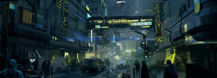 [建筑景观] 赛博朋克未来都市霓虹灯光反乌托邦建筑环境场景3D模型合集 BMS(图4)