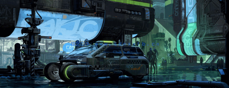 [建筑景观] 赛博朋克未来都市霓虹灯光反乌托邦建筑环境场景3D模型合集 BMS(图5)