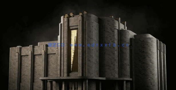 [建筑景观] 奢华富丽堂皇艺术感虚拟城市建筑环境场景3D模型(图2)