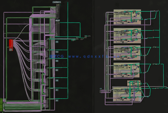 [建筑景观] 法国巴黎风格建筑景观几何节点程序化3D模型(图3)