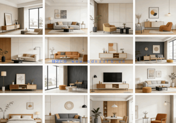 国外工装效果图图集(高清无水印大图) -极简主义家装案例图集(图1)