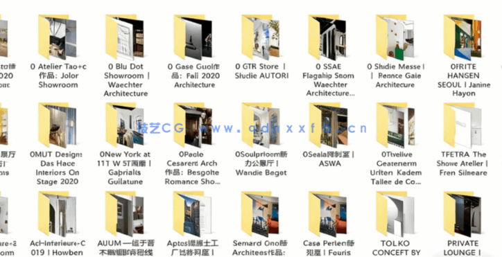 2022室内设计师资料库 国外工装篇 展厅(图1)