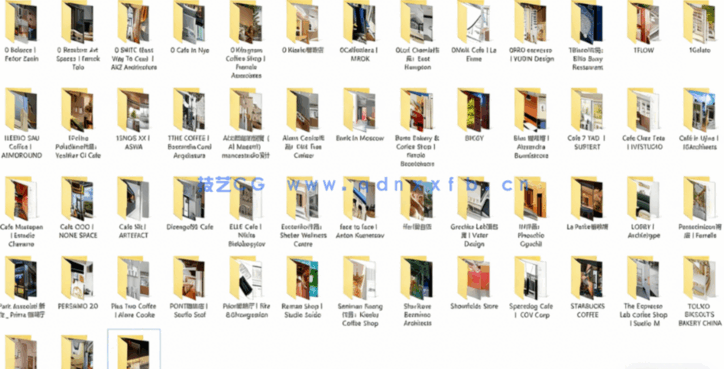 国外工装效果图图集(高清无水印大图) -咖啡馆（57套）(图1)