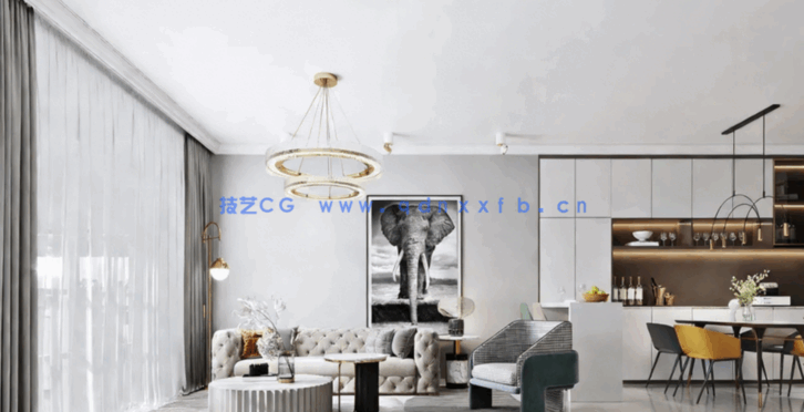 极简风实景效果图 参考 89套(图2)