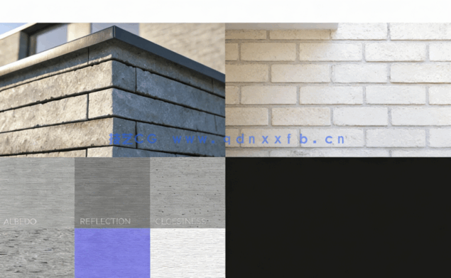 砖块墙面贴图材质 VizPeople – Brick Textures V1(图1)