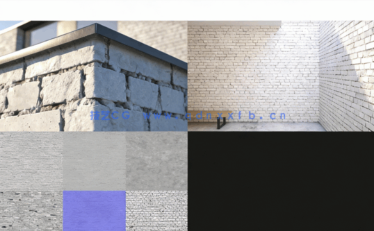 砖块墙面贴图材质 VizPeople – Brick Textures V1(图5)