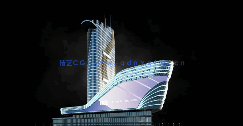 101G超大C4D美国旧金山现代大都市豪华酒店住宅购物中心科幻赛博朋克城市建筑模型合集(图12)