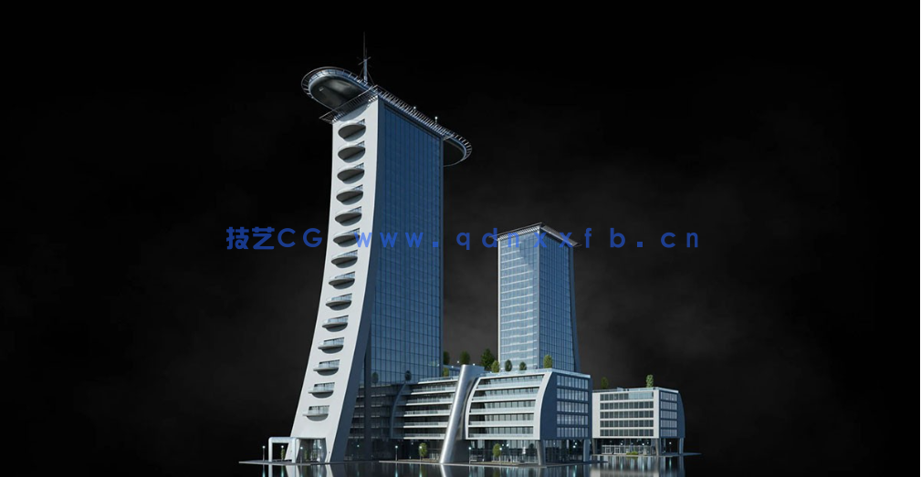 101G超大C4D美国旧金山现代大都市豪华酒店住宅购物中心科幻赛博朋克城市建筑模型合集(图13)