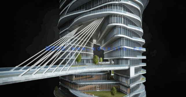 101G超大C4D美国旧金山现代大都市豪华酒店住宅购物中心科幻赛博朋克城市建筑模型合集(图16)