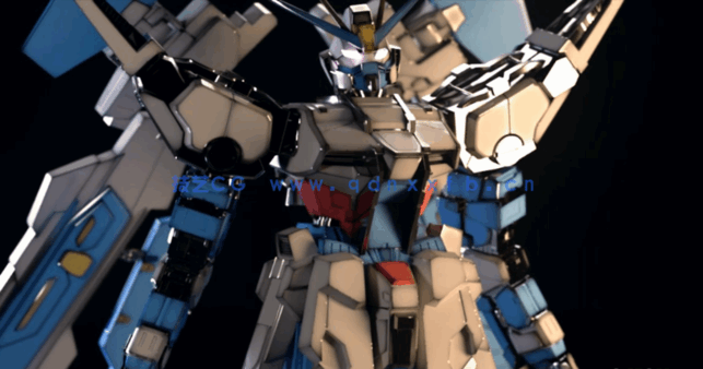 C4D+FBX格式高达机器人模型(图2)