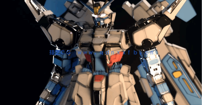 C4D+FBX格式高达机器人模型(图3)