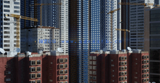 170G超大容量C4D现代都市香港高楼大厦工地小巷街道建筑模型合集(图10)