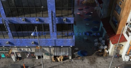 170G超大容量C4D现代都市香港高楼大厦工地小巷街道建筑模型合集(图12)