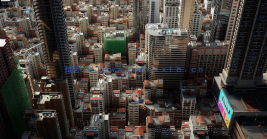 170G超大容量C4D现代都市香港高楼大厦工地小巷街道建筑模型合集(图23)