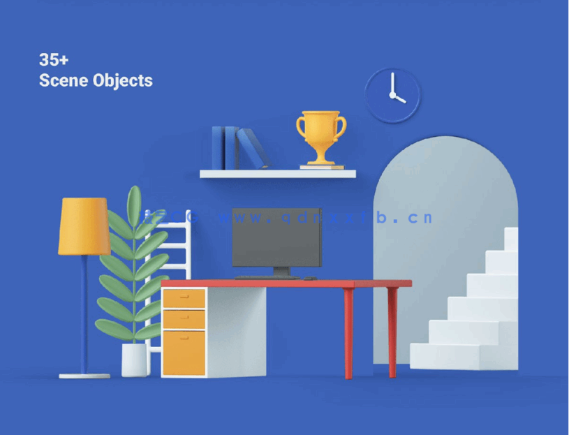 2组C4D卡通人物男女性别人物角色模型合集(图6)