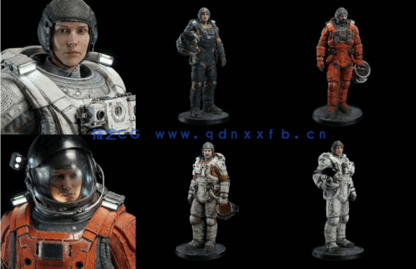 54G超大C4D火星车地形太空宇航员人物角色模型合集下载(图3)