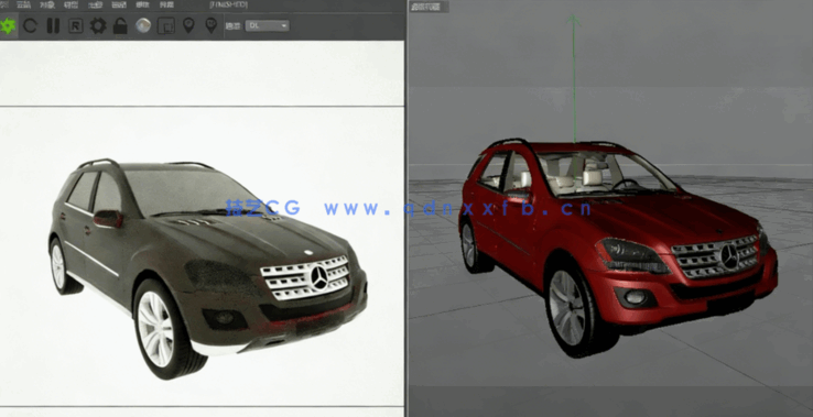 C4D奔驰豪车模型(图4)