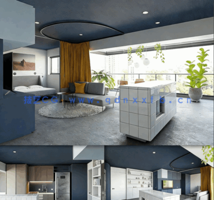 Blender高质量室内家具设计场景3D模型 第三季(图6)