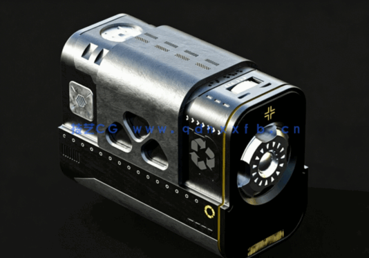 科幻硬表面箱体道具场景细节3D模型资源包(图2)