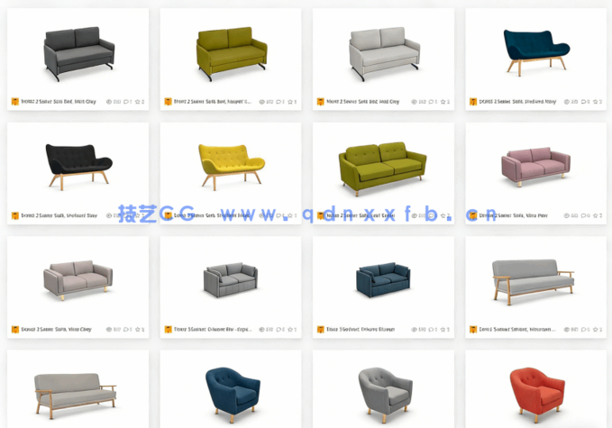 1500组Made出品大型家居家具3D模型合集(图2)