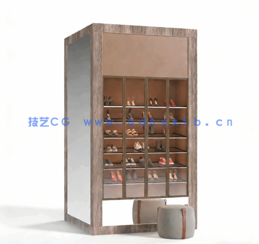  12组现代风格服装鞋子帽子衣柜家具家装3D模型合集 Evermotion(图6)