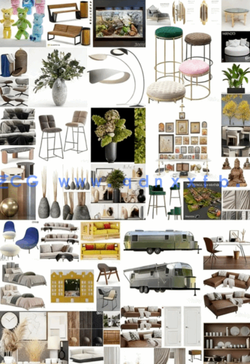 [家具模型] 3dsky精品家具装饰等3D模型合集2023年11月第一季(图3)