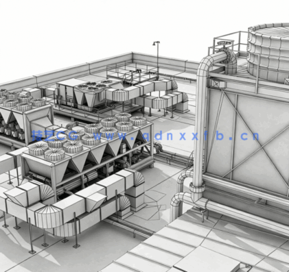 [家具模型] 屋顶大型重要空调暖通供暖系统3D模型合集(图2)