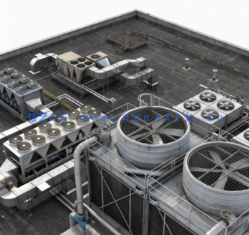 [家具模型] 屋顶大型重要空调暖通供暖系统3D模型合集(图3)
