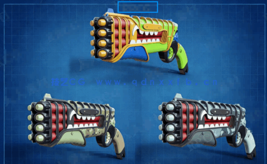 [家具模型] 可爱卡通玩具塑料枪道具3D模型合集(图2)