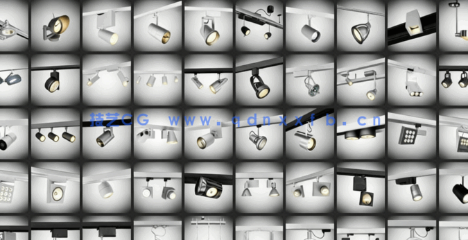 [家具模型] 50组高品质灯具3D模型与纹理合集 Evermotion Archmodels第140季(图5)