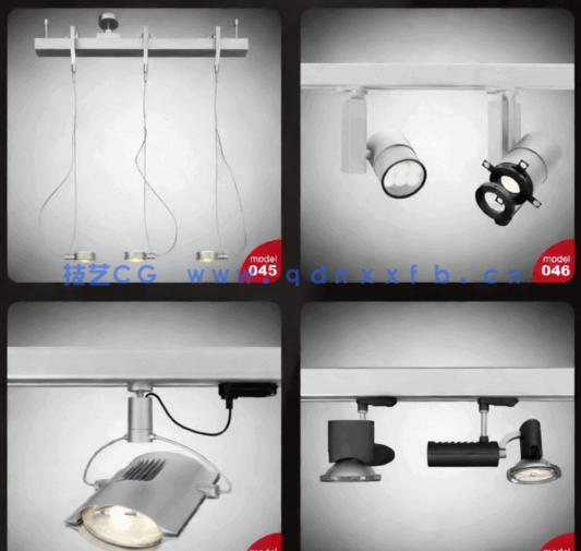 [家具模型] 50组高品质灯具3D模型与纹理合集 Evermotion Archmodels第140季(图6)