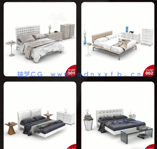 36组高品质卧室家具套装3D模型合集 Evermotion Archmodels第123季(图3)