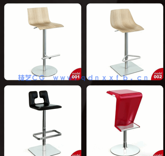 [家具模型] 80组高品质现代风格座椅椅子家具3D模型合集 Evermotion Archmodels第125季(图4)