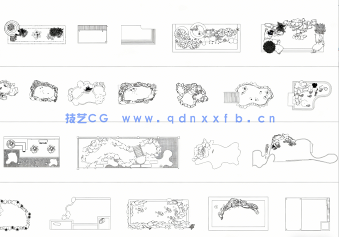 2026年最新鱼池CAD图库CAD观赏鱼池CAD私家水景CAD水庭园CAD鱼溏(图5)