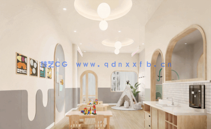 15套幼儿园CAD托育早教中心CAD托管中心CAD幼儿园教室CAD早教中心CAD托育中心CAD(图3)